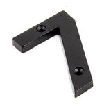 This is an image showing From The Anvil - Black Numeral 7 available from trade door handles, quick delivery and discounted prices