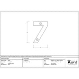 High quality image of From The Anvil - Antique Pewter Numeral 7 | Sku. 83737 | Trade Door Handles, Kendal.