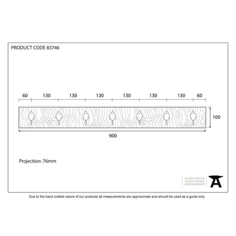 This is an image showing From The Anvil - Timber Cottage Coat Rack available from trade door handles, quick delivery and discounted prices