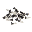 This is an image showing From The Anvil - Black SS 3.0 x 12 Csk R/Head Screws (25) available from trade door handles, quick delivery and discounted prices