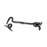 This is an image showing From The Anvil - Black 6" Forged Cabin Hook available from trade door handles, quick delivery and discounted prices