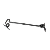 This is an image showing From The Anvil - Black 10" Forged Cabin Hook available from trade door handles, quick delivery and discounted prices