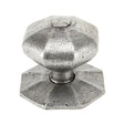 This is an image showing From The Anvil - Pewter Octagonal Centre Door Knob available from trade door handles, quick delivery and discounted prices