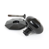 This is an image showing From The Anvil - Black Octagonal Centre Door Knob available from trade door handles, quick delivery and discounted prices