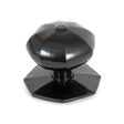 This is an image showing From The Anvil - Black Octagonal Centre Door Knob available from trade door handles, quick delivery and discounted prices
