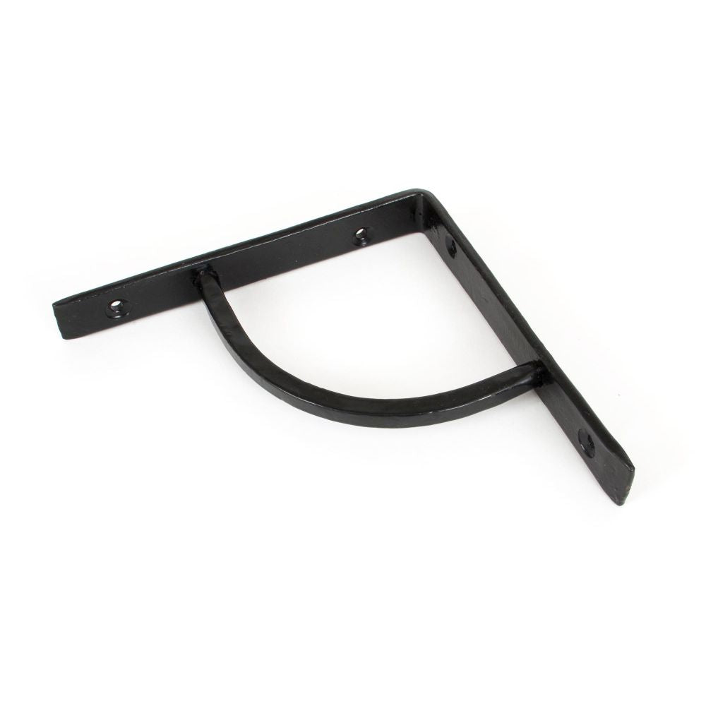 This is an image showing From The Anvil - Black 6'' x 6'' Plain Shelf Bracket available from trade door handles, quick delivery and discounted prices