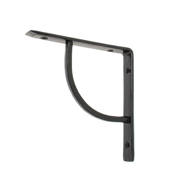 This is an image showing From The Anvil - Black 6'' x 6'' Plain Shelf Bracket available from trade door handles, quick delivery and discounted prices