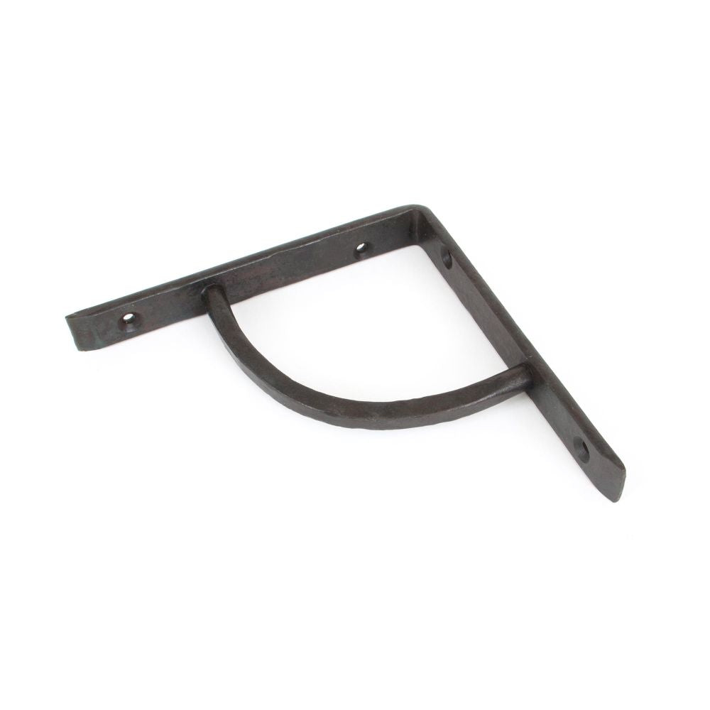 This is an image showing From The Anvil - Beeswax 6'' x 6'' Plain Shelf Bracket available from trade door handles, quick delivery and discounted prices