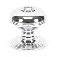 This is an image showing From The Anvil - Polished Chrome Prestbury Centre Door Knob available from trade door handles, quick delivery and discounted prices