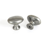 This is an image showing From The Anvil - Pewter Oval Cabinet Knob available from trade door handles, quick delivery and discounted prices