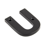 This is an image showing From The Anvil - Black Letter U available from trade door handles, quick delivery and discounted prices