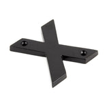 This is an image showing From The Anvil - Black Letter X available from trade door handles, quick delivery and discounted prices