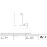 High quality image of From The Anvil - Polished Brass Letter L | Sku. 83801l | Trade Door Handles, Kendal.