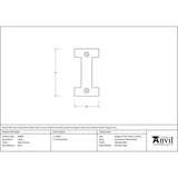 High quality image of From The Anvil - Satin Chrome Letter I | Sku. 83804i | Trade Door Handles, Kendal.