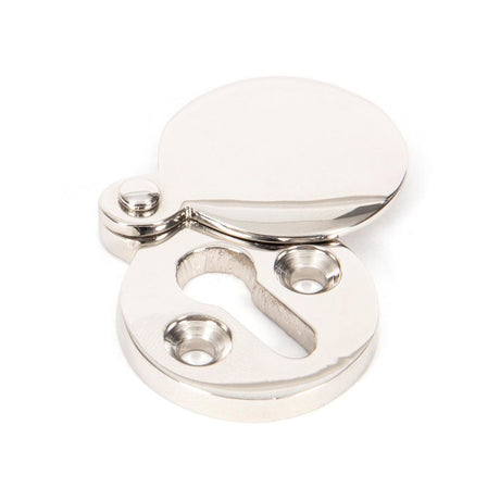 This is an image showing From The Anvil - Polished Nickel 30mm Round Escutcheon available from trade door handles, quick delivery and discounted prices