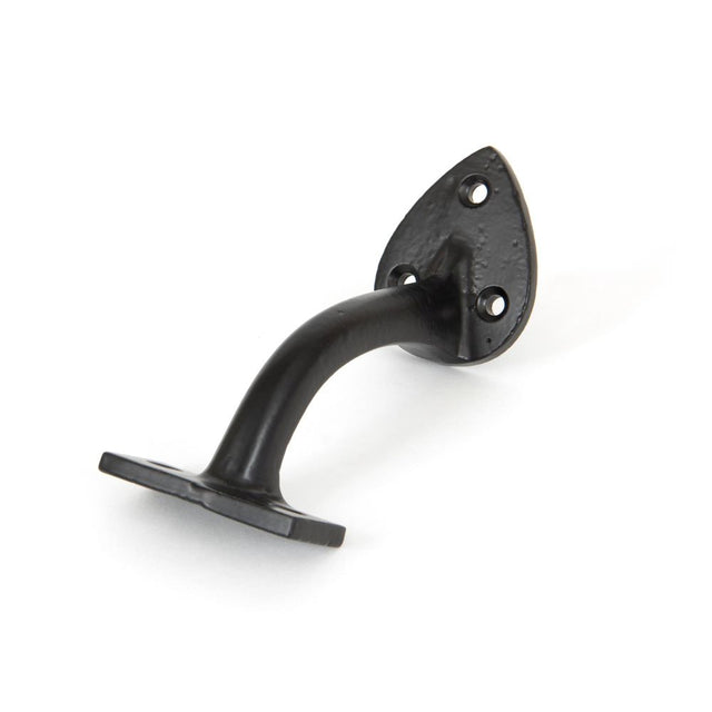 This is an image showing From The Anvil - Black 3" Handrail Bracket available from trade door handles, quick delivery and discounted prices