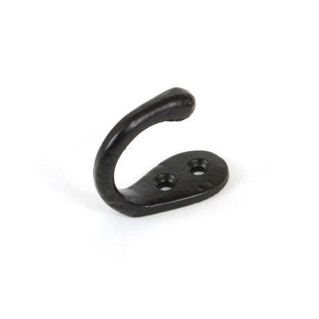 This is an image showing From The Anvil - Black Celtic Single Robe Hook available from trade door handles, quick delivery and discounted prices