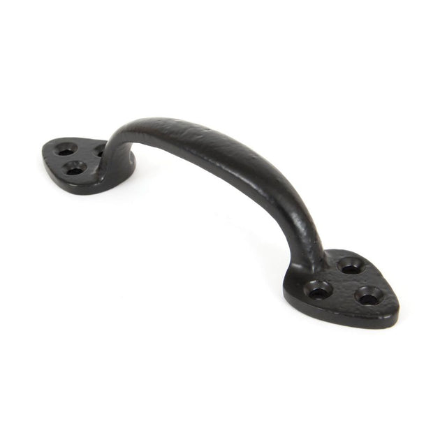 This is an image showing From The Anvil - Black 6" Sash Pull available from trade door handles, quick delivery and discounted prices