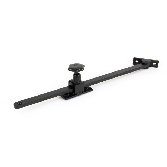 This is an image showing From The Anvil - Black 12" Sliding Stay available from trade door handles, quick delivery and discounted prices