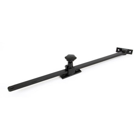 This is an image showing From The Anvil - Black 15" Sliding Stay available from trade door handles, quick delivery and discounted prices