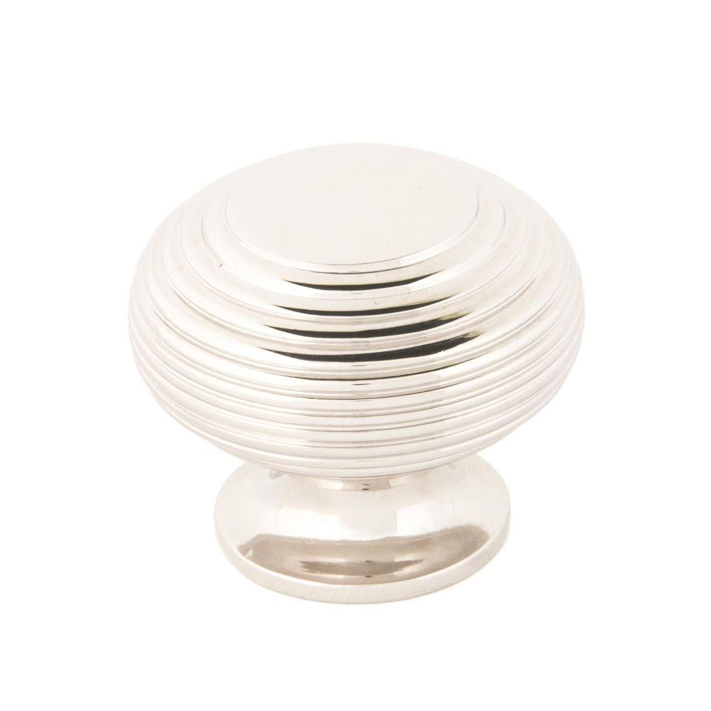 This is an image showing From The Anvil - Polished Nickel Beehive Cabinet Knob 40mm available from trade door handles, quick delivery and discounted prices