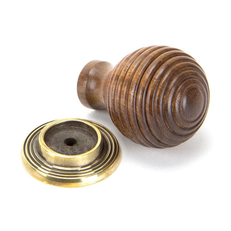 This is an image showing From The Anvil - Rosewood and AB Beehive Cabinet Knob 38mm available from trade door handles, quick delivery and discounted prices