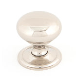 This is an image showing From The Anvil - Polished Nickel Mushroom Cabinet Knob 38mm available from trade door handles, quick delivery and discounted prices