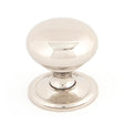 This is an image showing From The Anvil - Polished Nickel Mushroom Cabinet Knob 38mm available from trade door handles, quick delivery and discounted prices