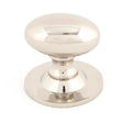 This is an image showing From The Anvil - Polished Nickel Oval Cabinet Knob 40mm available from trade door handles, quick delivery and discounted prices