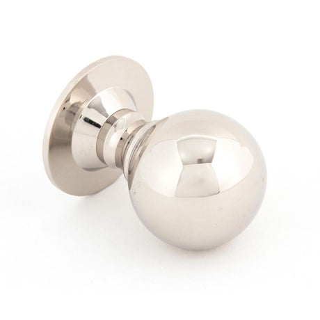 This is an image showing From The Anvil - Polished Nickel Ball Cabinet Knob 39mm available from trade door handles, quick delivery and discounted prices