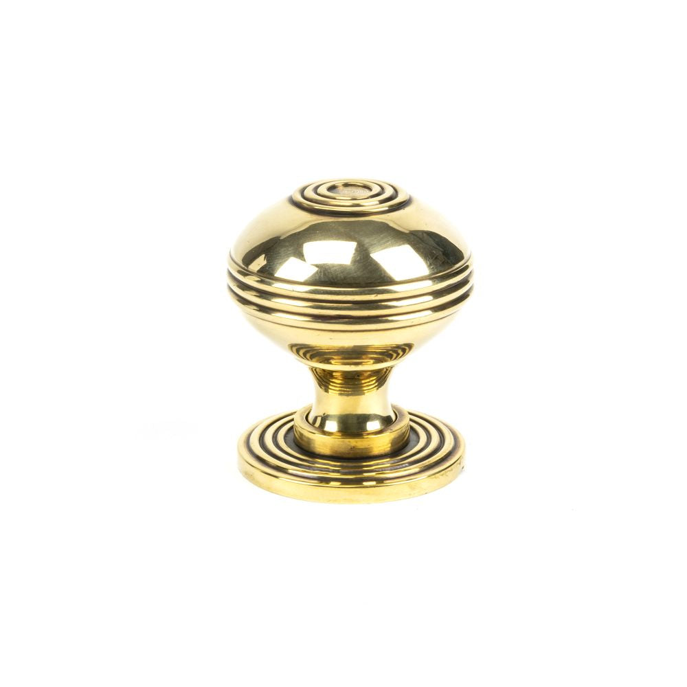 This is an image showing From The Anvil - Aged Brass Prestbury Cabinet Knob 38mm available from trade door handles, quick delivery and discounted prices