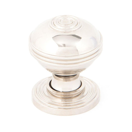 This is an image showing From The Anvil - Polished Nickel Prestbury Cabinet Knob 32mm available from trade door handles, quick delivery and discounted prices