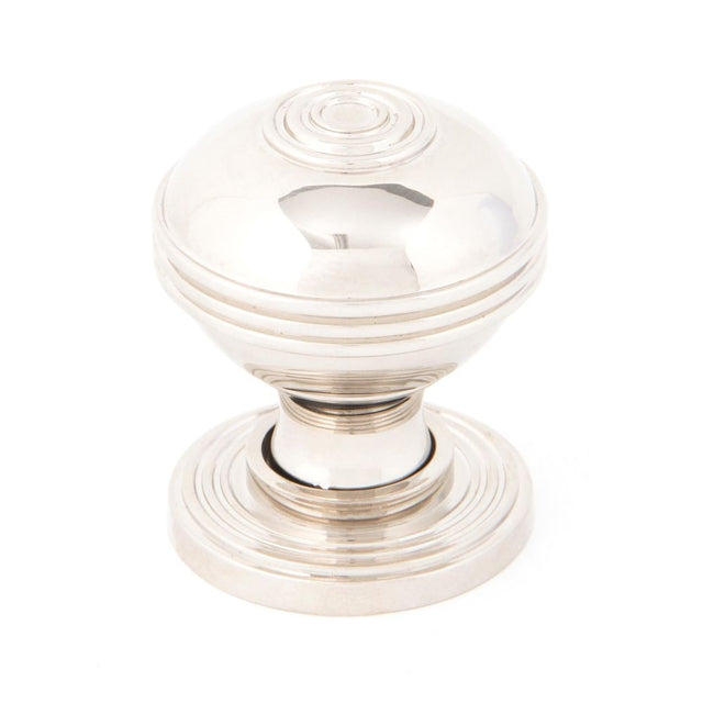 This is an image showing From The Anvil - Polished Nickel Prestbury Cabinet Knob 32mm available from trade door handles, quick delivery and discounted prices