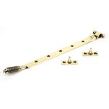 High quality image of From The Anvil - Aged Brass 12" Reeded Stay | Sku. 83909 | Trade Door Handles, Kendal.