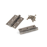 This is an image showing From The Anvil - Aged Bronze 3" Ball Bearing Butt Hinge (pair) ss available from trade door handles, quick delivery and discounted prices