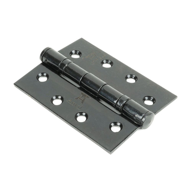 This is an image showing From The Anvil - Black 4" Ball Bearing Butt Hinge (Pair) ss available from trade door handles, quick delivery and discounted prices