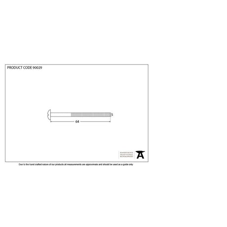 This is an image showing From The Anvil - Black SS M5 x 64mm Male Bolts (2) available from trade door handles, quick delivery and discounted prices