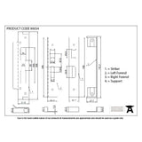 This is an image showing From The Anvil - Black ?" Rebate Kit for HD Sash Lock available from trade door handles, quick delivery and discounted prices