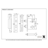 This is an image showing From The Anvil - Black 2?" Euro Profile Sash Lock available from trade door handles, quick delivery and discounted prices