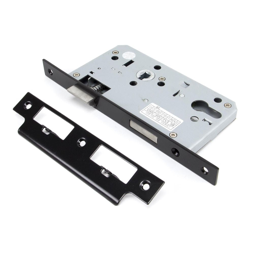 High quality image of From The Anvil - Black 60mm Backset 72mm Centre - Euro Sashlock | Sku. 90058 | Trade Door Handles, Kendal.