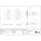 High quality image of From The Anvil - PVD Brass 2Â½" Heavy Duty Latch | Sku. 90129 | Trade Door Handles, Kendal.