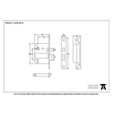This is an image showing From The Anvil - SS 3" 5 Lever BS Sashlock available from trade door handles, quick delivery and discounted prices