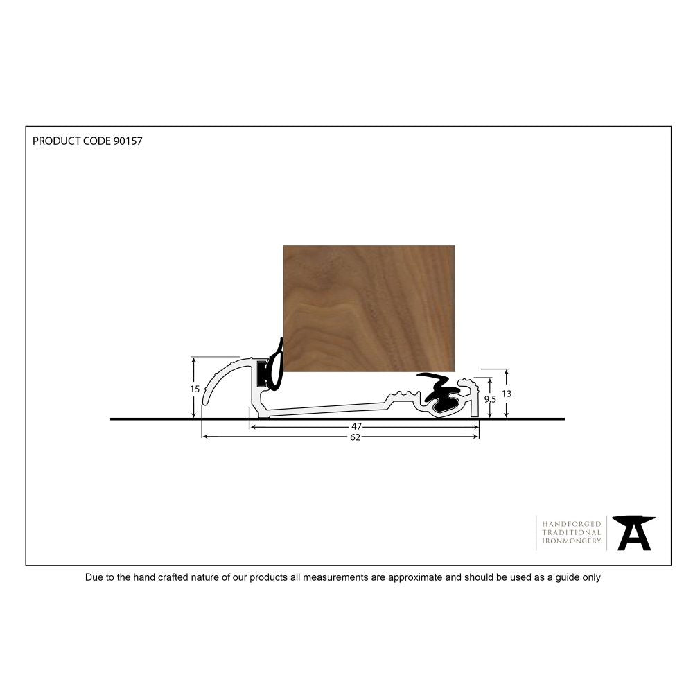 This is an image showing From The Anvil - Aluminium 914mm Macclex 15/2 Threshold available from trade door handles, quick delivery and discounted prices