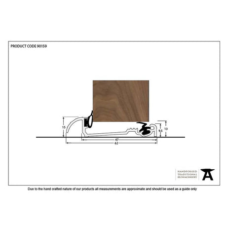 This is an image showing From The Anvil - Aluminium 1219mm Macclex 15/2 Threshold available from trade door handles, quick delivery and discounted prices