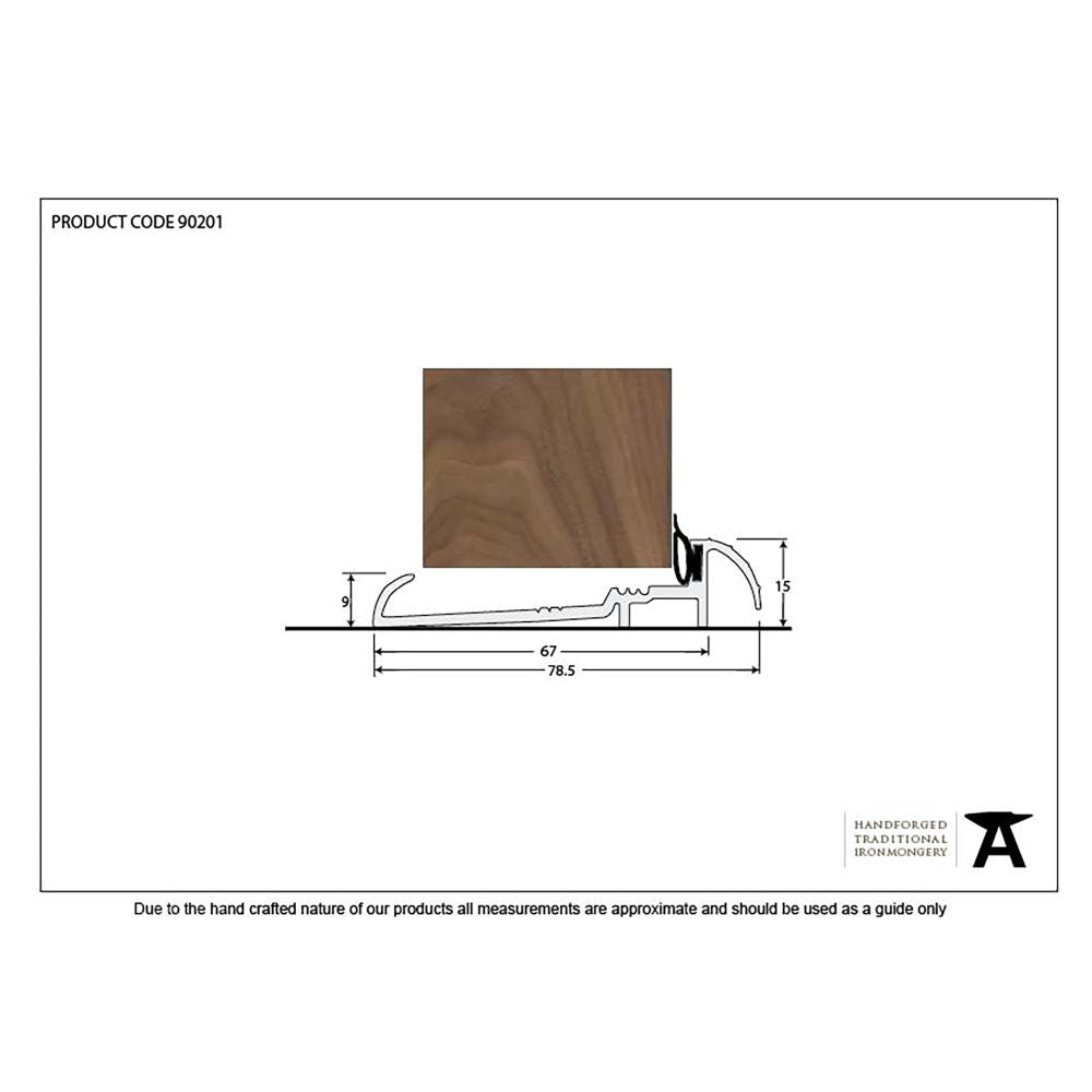 This is an image showing From The Anvil - Aluminium 914mm OUM/6 Threshold available from trade door handles, quick delivery and discounted prices