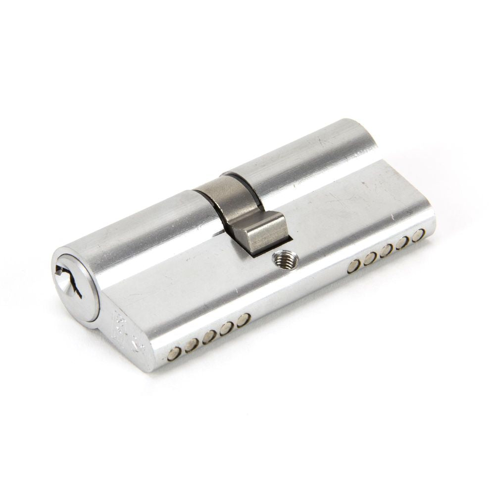 This is an image showing From The Anvil - Satin Chrome 35/35 Euro Cylinder available from trade door handles, quick delivery and discounted prices