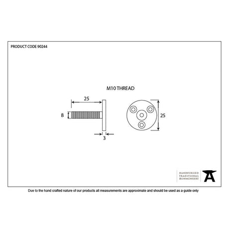 This is an image showing From The Anvil - Threaded Taylors Spindle M10 X 1.5 available from trade door handles, quick delivery and discounted prices