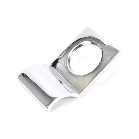 This is an image showing From The Anvil - Polished Chrome Rim Cylinder Pull available from trade door handles, quick delivery and discounted prices