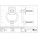 This is an image showing From The Anvil - Polished Nickel Ring Door Knocker available from trade door handles, quick delivery and discounted prices