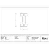 High quality image of From The Anvil - Polished Nickel Letter I | Sku. 90303i | Trade Door Handles, Kendal.